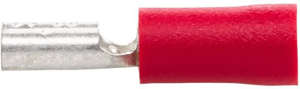 Hella - 8KW705392003 - Flachsteckhülse Weiblich, Rot, 0,5-1mm² 4,8x0,5mm, Blister 100x
