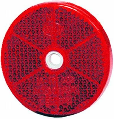Hella - 8RA002014232 - Rueckstrahler, Diameter 60mm, Rot, Mit 6mm Loch, E24 0030 – Hinten