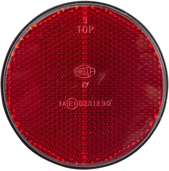 Hella - 8RA002016111 - Reflektor, Diameter 85mm, Rot, E1 31290 – Hinten