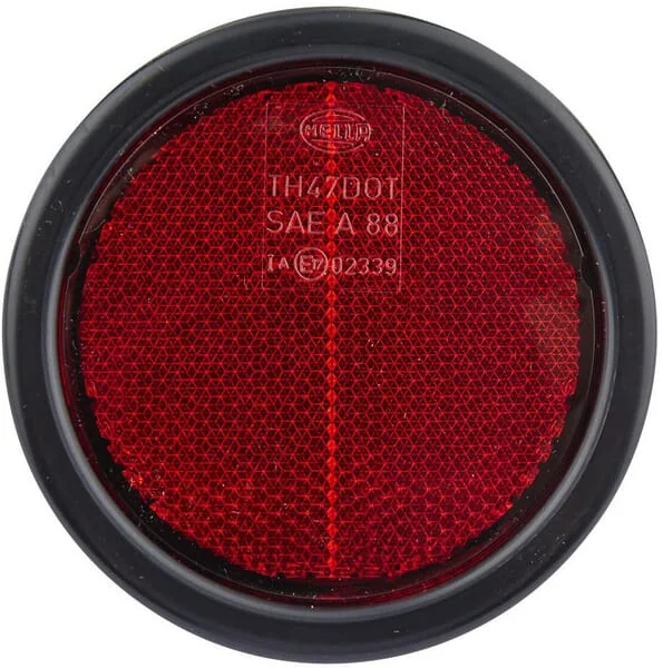 Hella - 8RA002016121 - Reflektor, Diameter 95mm, Rot, E17 339 – Hinten