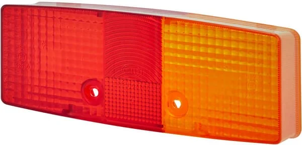 Hella - 9EL121431001 - Lichtlinse, Rot/Transparent/Bernstein Heck/Rechts Hella
