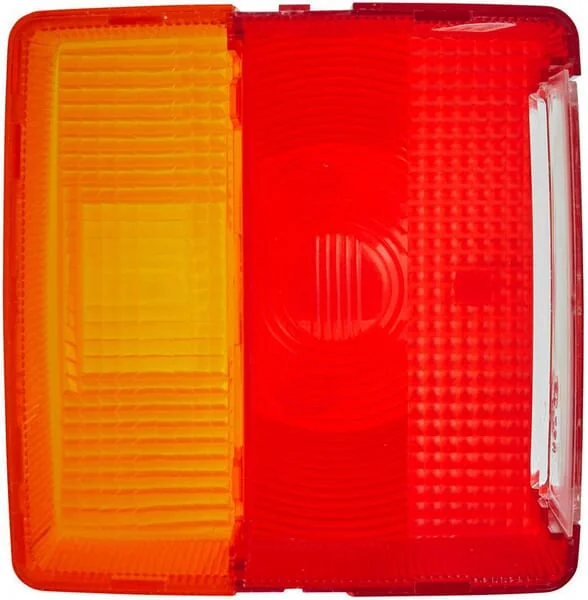 Hella - 9EL129519001 - Lichtlinse, Rot/Transparent/Bernstein, Quadratisch LH/RH/Heck Hella