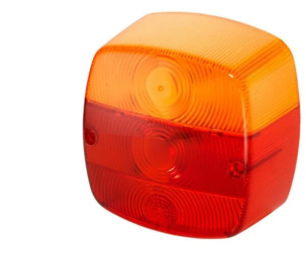 Hella - 9EL146491001 - Lichtlinse, Rot/Transparent/Bernsteinfarben, Quadratisch LH/RH/Hinten Hella
