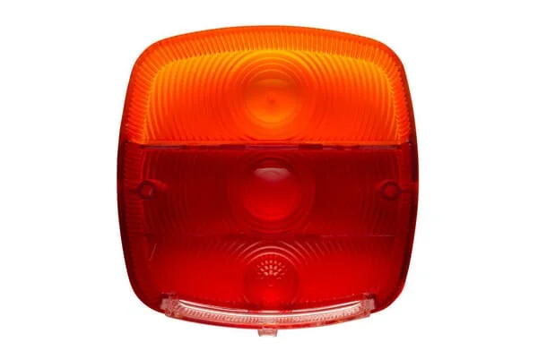 Hella - 9EL146491001 - Lichtlinse, Rot/Transparent/Bernsteinfarben, Quadratisch LH/RH/Hinten Hella