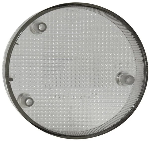 Hella - 9EL990354031 - Leuchtenscheibe, Grau, Rund Hinten/Links Hella