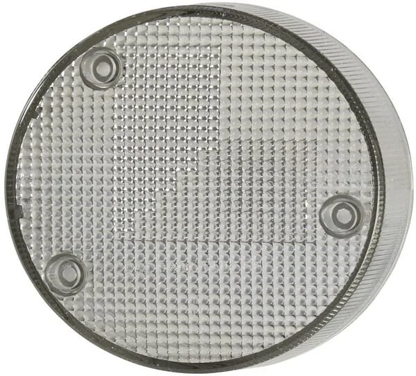 Hella - 9EL990354041 - Leuchtenscheibe, Grau, Rund Hinten/Rechts Hella