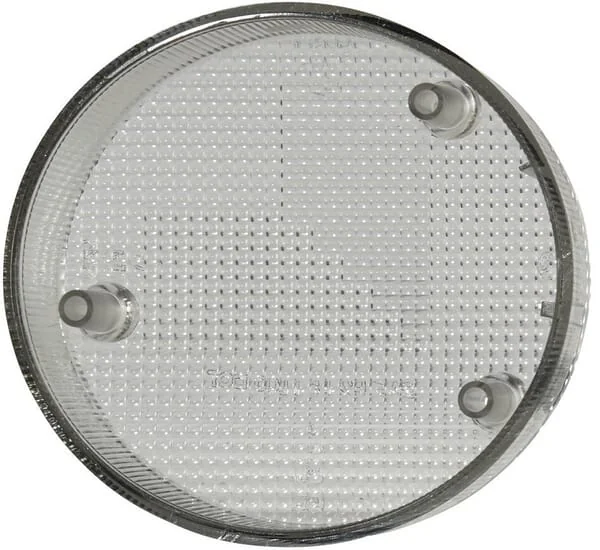 Hella - 9EL990354041 - Leuchtenscheibe, Grau, Rund Hinten/Rechts Hella