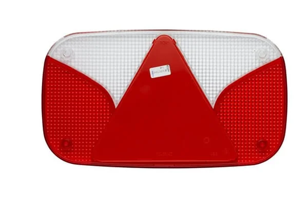 Hella - 9EL990632011 - Lampenglas Rot/Weiss