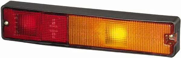 Hella - 9EL997453001 - Leuchtenscheibe, Orange/Rot, Rechteckig, 300x62x30mm Links/Rechts/Hinten Hella