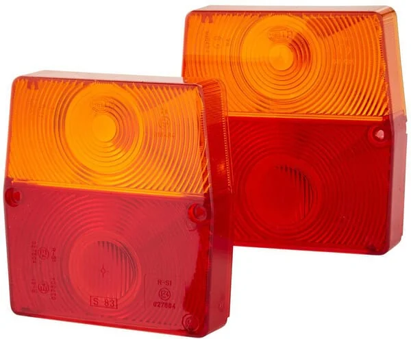 Hella - 9EL998002031 - Leuchtenscheibe, Rot/Transparent/Bernsteinfarben Links/Rechts/Hinten Hella