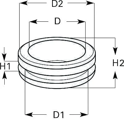 Hella - 9GT999148091 - Durchfuehrung 18x12x1,5 mm