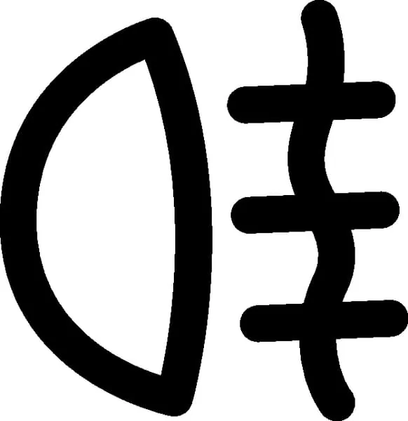 Hella - 9XT713630361 - Symbol: Nebelschlussleuchte Gelb