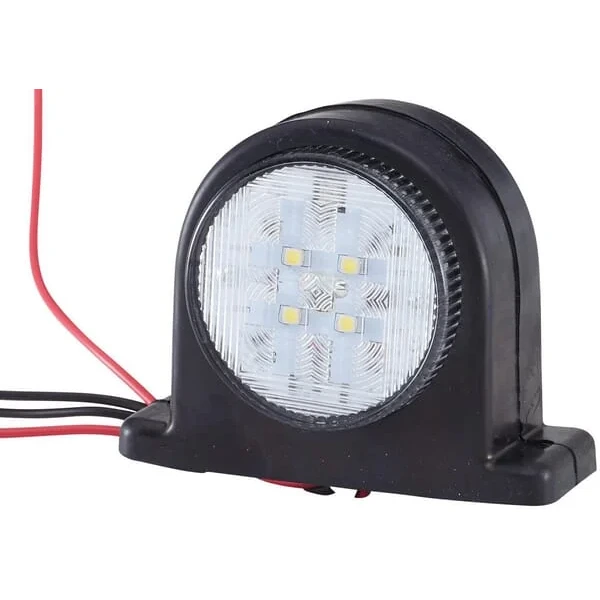 Hella ValueFit - 2XS357003001 - Markierungsleuchte LED, Rund, 10/30V, Rot/Weiss, Aufschraubbar, 86x44,3x67,2mm, 8 LEDs