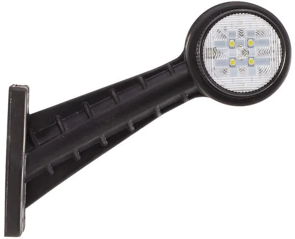 Hella ValueFit - 2XS357004031 - Markierungsleuchte Links LED, Rund, 12/24V, Rot/Weiss, Aufschraubbar, 142,5x45x160mm, 8 LEDs