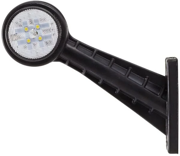 Hella ValueFit - 2XS357004041 - Markierungsleuchte Rechts LED, Rund, 12/24V, Rot/Weiß, Aufschraubbar, 142,5x45x160mm, 8 LEDs