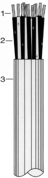 Helukabel - FLEXYJZ1005 - Kabel 10x0,5mm², Grau, PVC, pro m