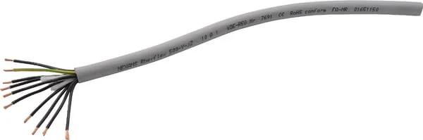 Helukabel - FLEXYJZ101 - Kabel 10x1mm², Grau, PVC, pro m