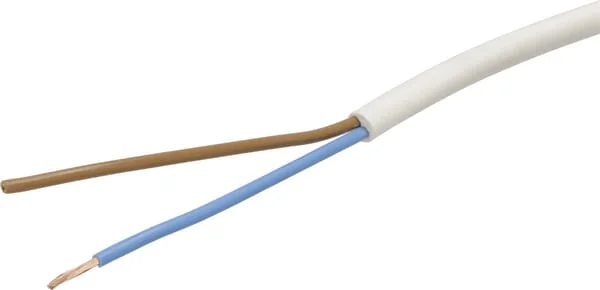 Helukabel - H05VVF2X15WH - Kabel 2x1,5mm², Weiss, PVC, Pro m Helukabel