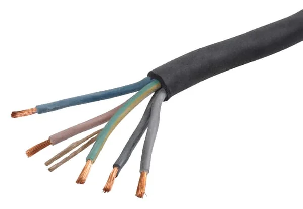 Helukabel - H07RNF525R010 - Kabel 5x2,5mm², Schwarz, Gummi, Helukabel