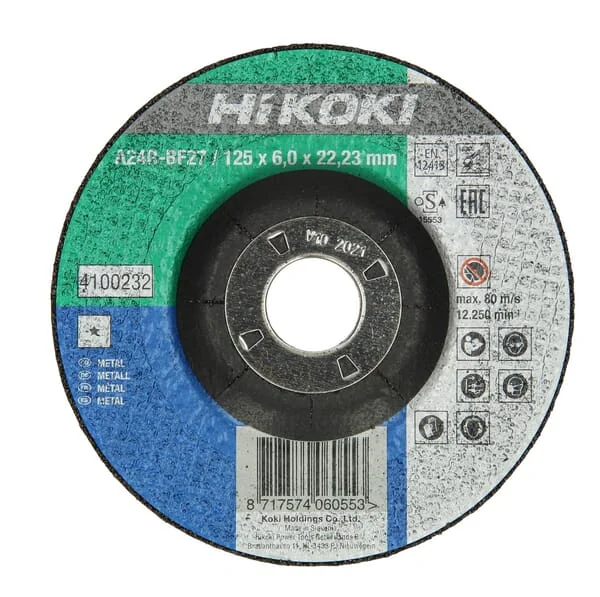 Hikoki - 4100232 - Schleifscheibe Metall 125x6mm