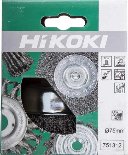 Hikoki - 751312 - Kombi 75mm M14 0.3mm Gekraeuselt