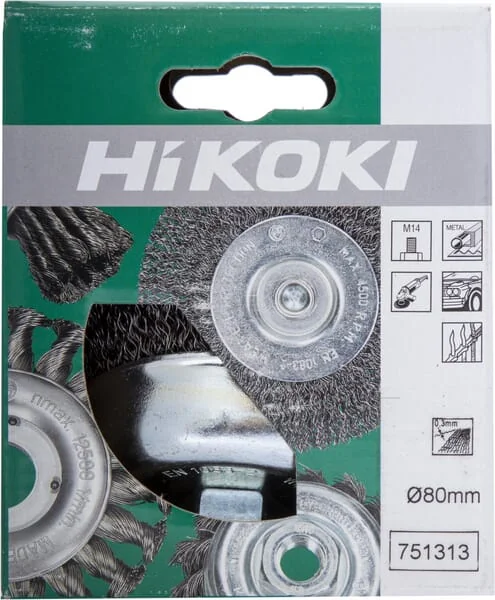 Hikoki - 751313 - Kombi 80mm M14 0.3mm Gekraeuselt