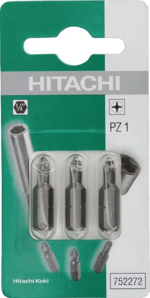 Hikoki - 752272 - Bits 1/4" PZ 1-25mm (3x)
