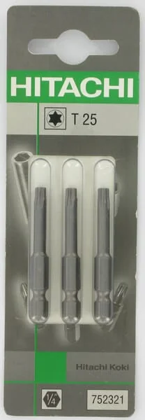 Hikoki - 752321 - Bits Torx 1/4" T25-50mm (3x)