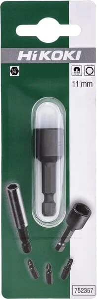 Hikoki - 752357 - Bit 1/4" Nuss 11mm Magnet