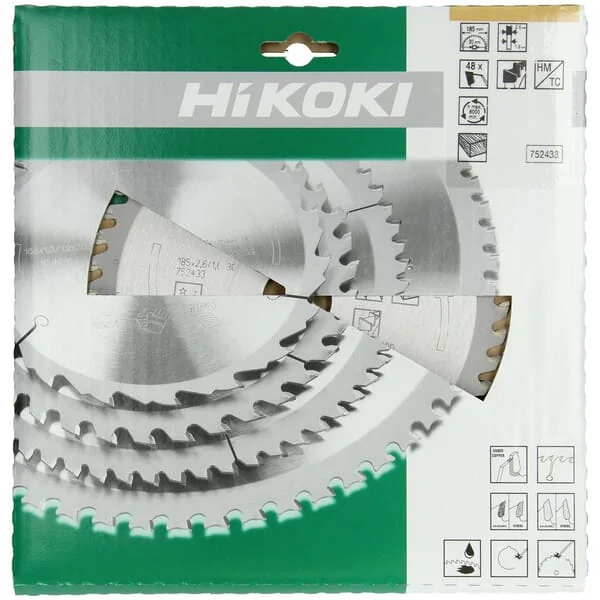 Hikoki - 752433 - HM-Kreissägeblatt 185x30 T48