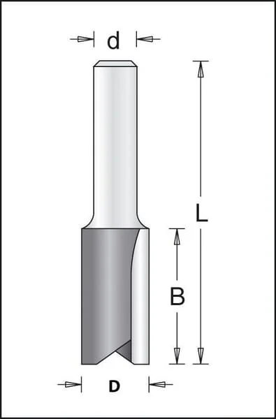Hikoki - 754004 - 6 mm Nutfraeser 6x19