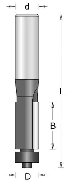 Hikoki - 754035 - Kantenfraeser 6 mm mit Lager 12.7 x 63 mm