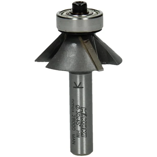 Hikoki - 754112 - HM-Kantenfraeser 45° Schaft 8mm