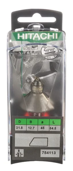 Hikoki - 754113 - HM-Winkelfraeser 45° Schaft 8mm