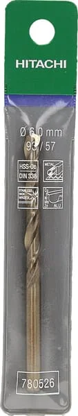 Hikoki - 780526 - Bohrer 6x93mm Fuer Metall Hikoki