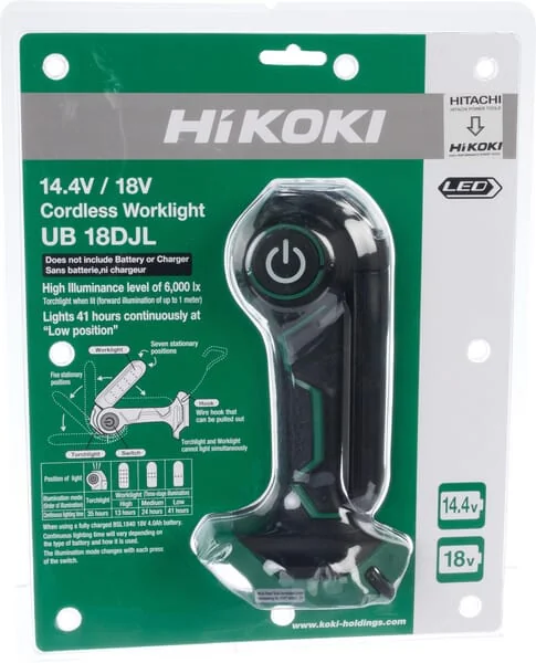 Hikoki - UB18DJLL0Z - Lampe 14,4/18 V ohne Akku