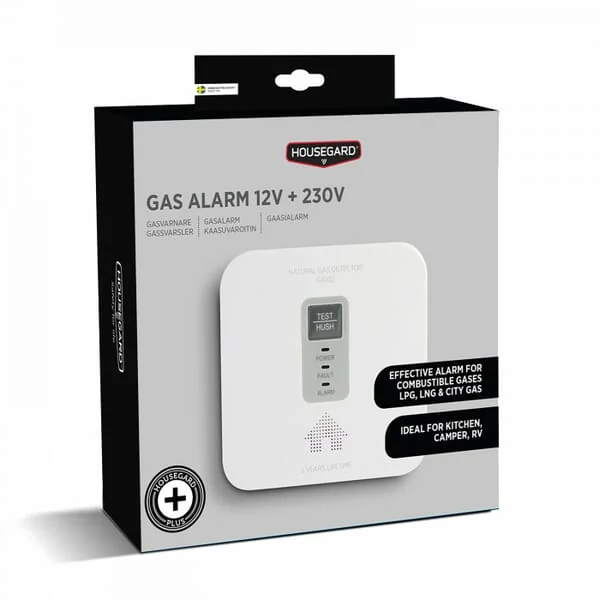 Housegard - GP604022 - Gasalarm 12V +230V