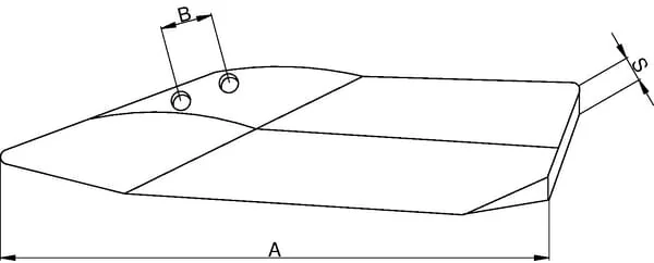 Howard - 71209026466 - Fluegelschar Stangen 450,10MM Gebogen
