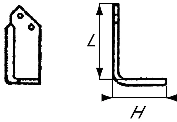 Howard - 73000009863V - Fraesmessser Rechts 180x138x80mm 10mm Stark Passend Fuer Howard