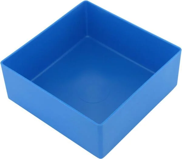 Hünersdorff - WE6223 - Sortimentskasten 108x108x45mm, Blau Polypropylen
