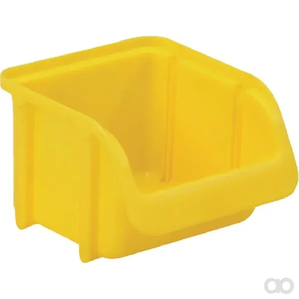 Hünersdorff - WE6712 - Aufbewahrungsbox 100x115x75mm, 0,46l Fassungsvermögen, Gelb Polypropylen, Linbin Nr.1