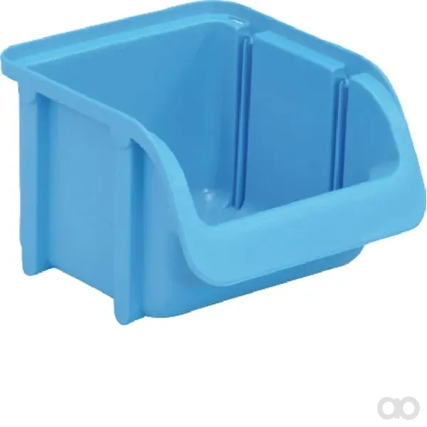 Hünersdorff - WE6713 - Aufbewahrungsbox 100x115x75mm, 0,46l Fassungsvermögen, Blau Polypropylen, Linbin Nr.1