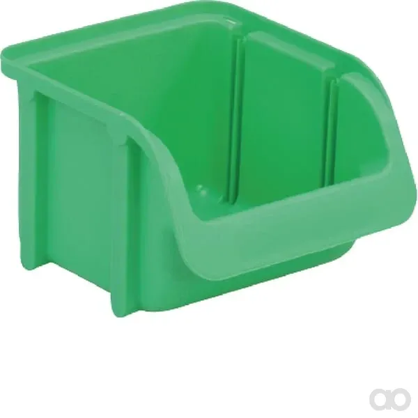 Hünersdorff - WE6714 - Aufbewahrungsbox 100x115x75mm, 0,46l Fassungsvermögen, Grün Polypropylen, Linbin Nr.1