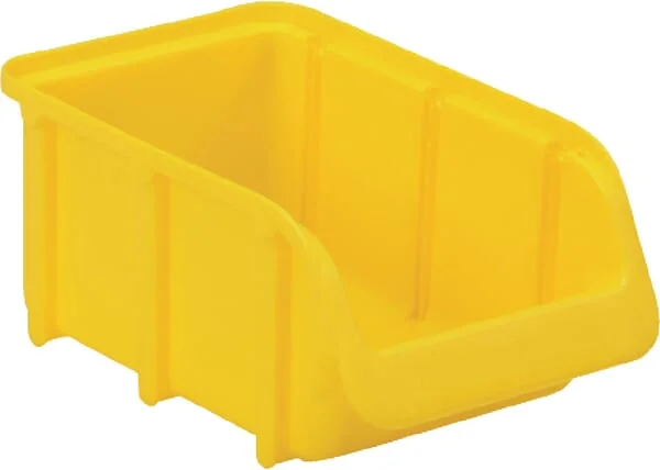 Hünersdorff - WE6722 - Aufbewahrungsbox 100x165x75mm, 0,73l Fassungsvermögen, Gelbes Polypropylen, Linbin Nr.2