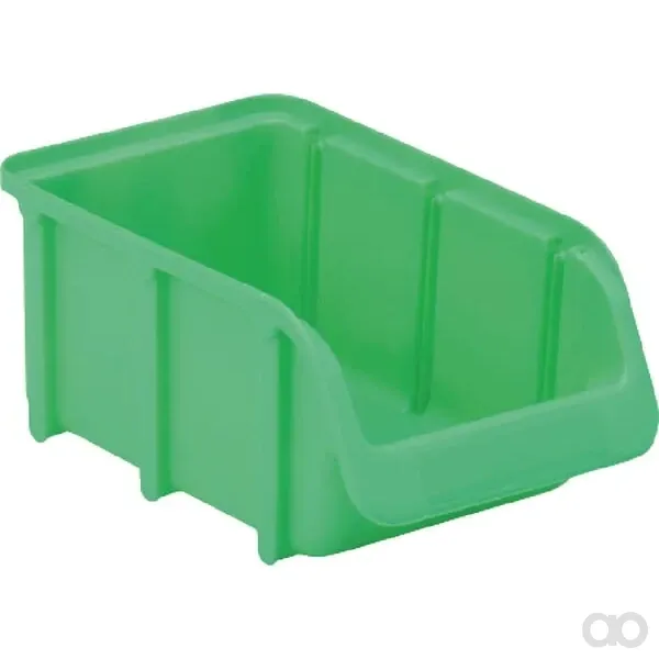 Hünersdorff - WE6724 - Aufbewahrungsbox 100x165x75mm, 0,73l Fassungsvermögen, Grünes Polypropylen, Linbin Nr.2