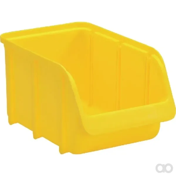 Hünersdorff - WE6732 - Aufbewahrungsbox 145x240x125mm, 3l Fassungsvermögen, Gelbes Polypropylen, Linbin Nr.3