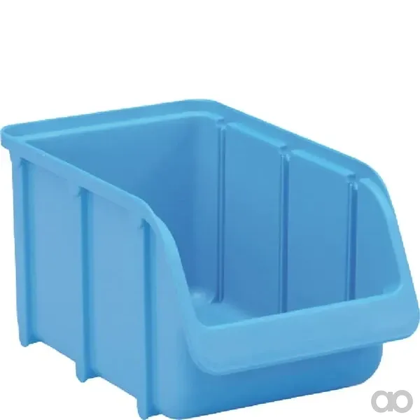 Hünersdorff - WE6733 - Aufbewahrungsbox 145x240x125mm, 3l Fassungsvermögen, Blaues Polypropylen, Linbin Nr.3