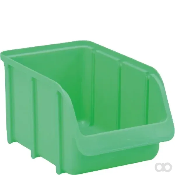 Hünersdorff - WE6734 - Aufbewahrungsbox 145x240x125mm, 3l Fassungsvermögen, Grün Polypropylen, Linbin Nr.3