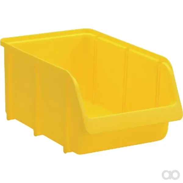 Hünersdorff - WE6742 - Aufbewahrungsbox 205x335x155mm, 7l Fassungsvermögen, Gelb Polypropylen, Linbin Nr.4