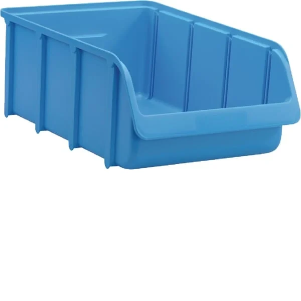 Hünersdorff - WE6753 - Aufbewahrungsbox 315x495x185mm, 19,27l Fassungsvermögen, Blauer Polypropylen, Linbin Nr.5